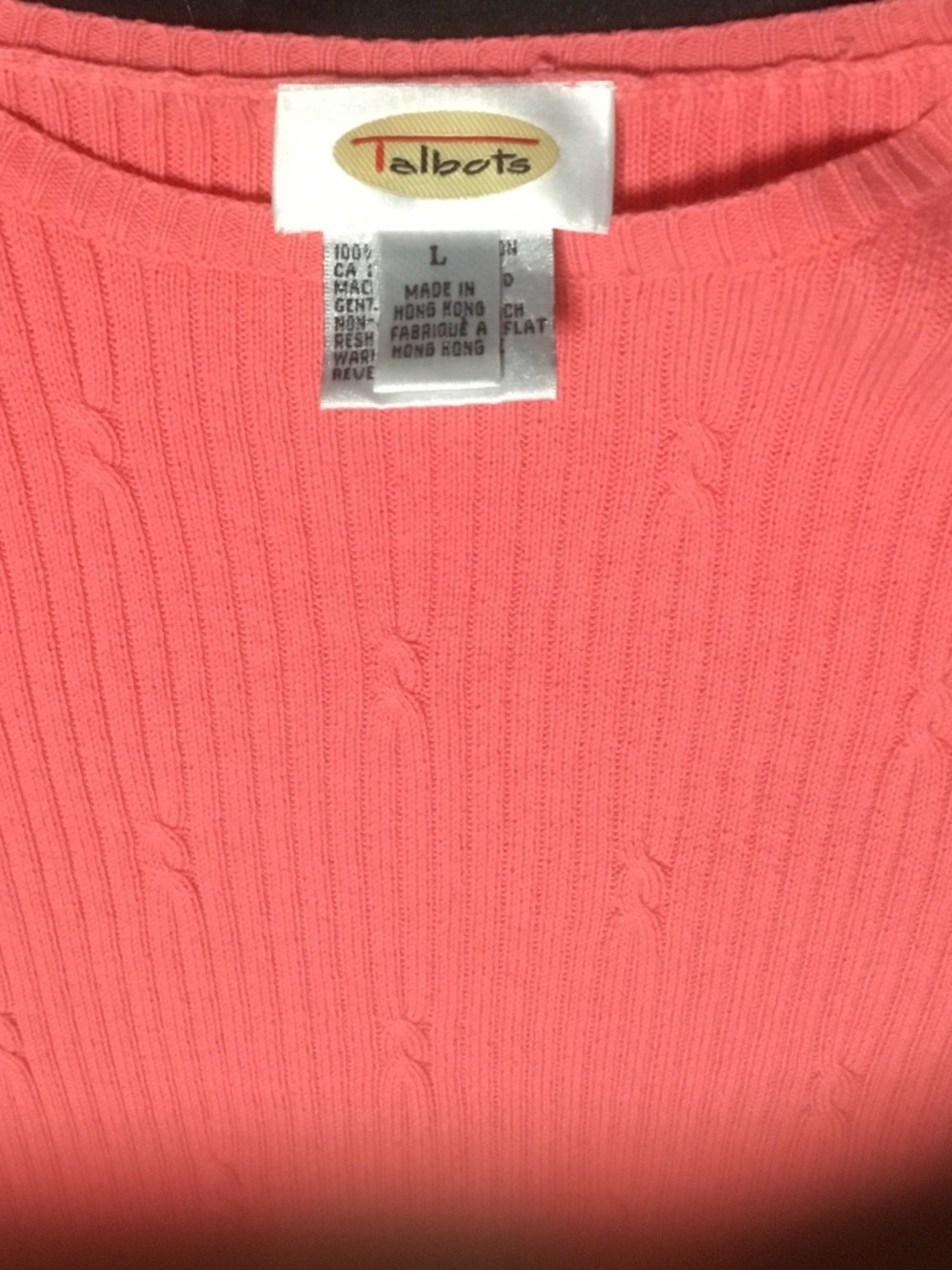 Talbots Pink Sweater ShortSleeve - Picture 3 of 7